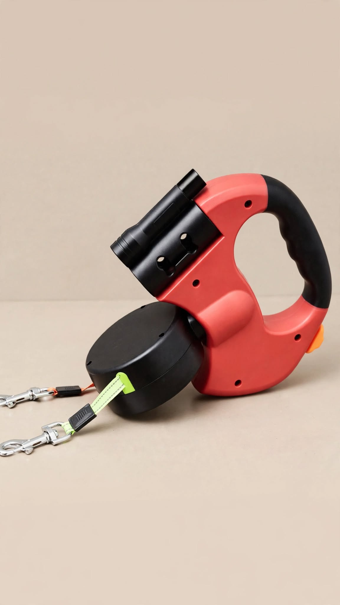 Correa extensible para perros con doble enganche