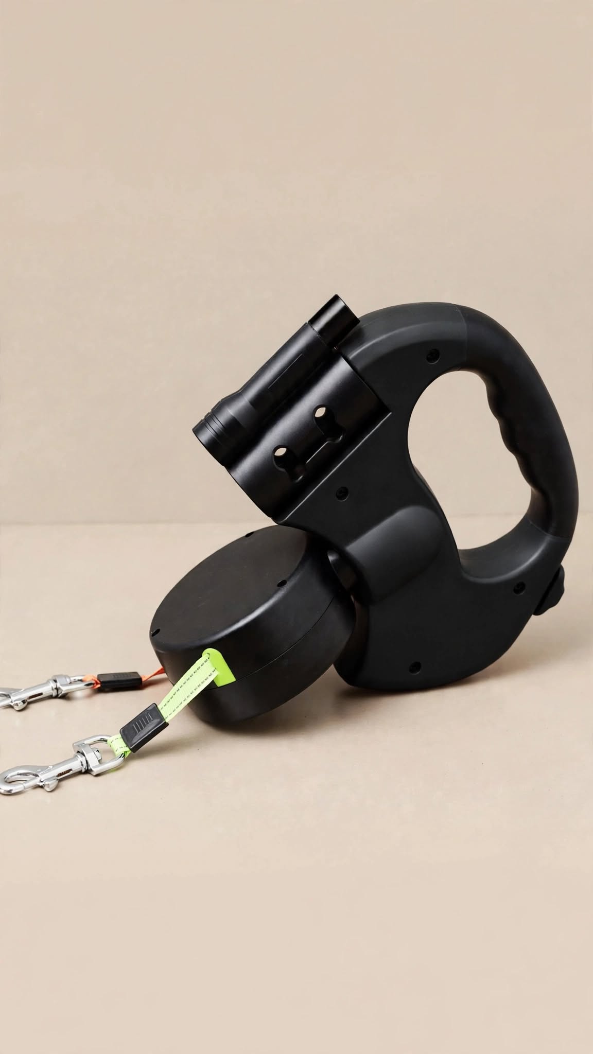 Correa extensible para perros con doble enganche